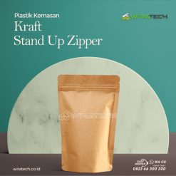 kraft stand up zipper