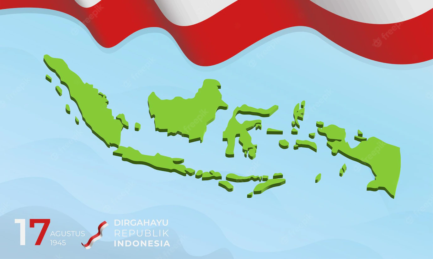 background august 17 indonesia independence day with indonesia map 611868 20