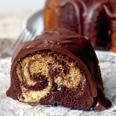 Marble Cake Topping Coklat